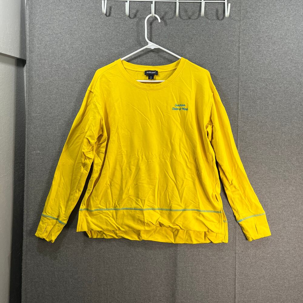 Studio Park x Kerstin Top Lindquist Priorities Pullover Sunshine Yellow, Small